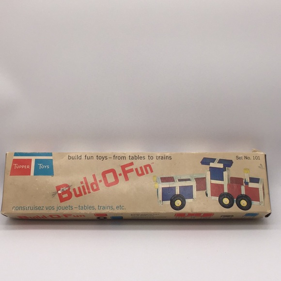 Tupper Toys Build-O-Fun Building Set 101 Tupperware Vintage 1965 - Picture 2 of 13